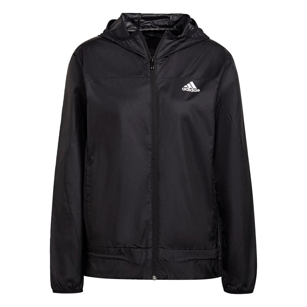 adidas womens Logo Running Windbreaker Black/White X-Small US - Renee Lane Company