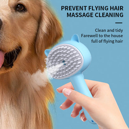 Hair Cleaning Brush With Mist Multifunctional Cat Grooming Brush Rechargeable Self Cleaning Slicker Brush For Pets Dogs & Catsb Pet Products - Renee Lane Company