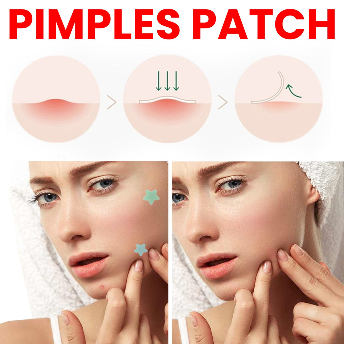Clean Face Stickers 40 Stickers X 5 Sheets, 200pcs  1box