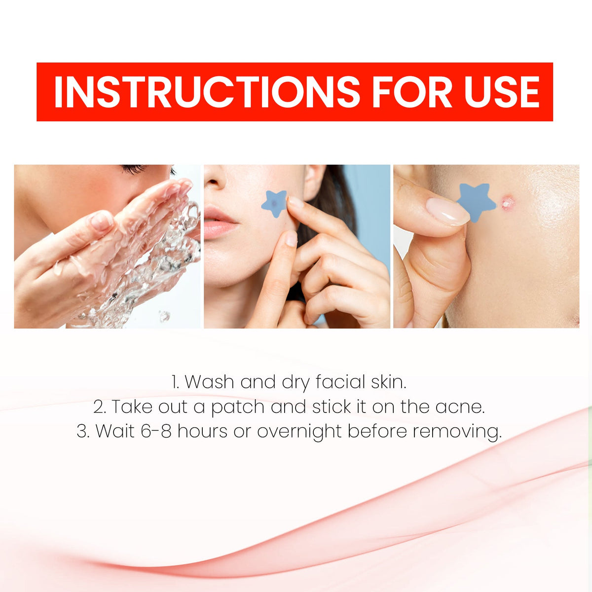 Clean Face Stickers 40 Stickers X 5 Sheets, 200pcs  1box