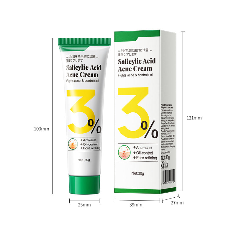 HUNMUI Salicylic Acid Acne Cream 30g