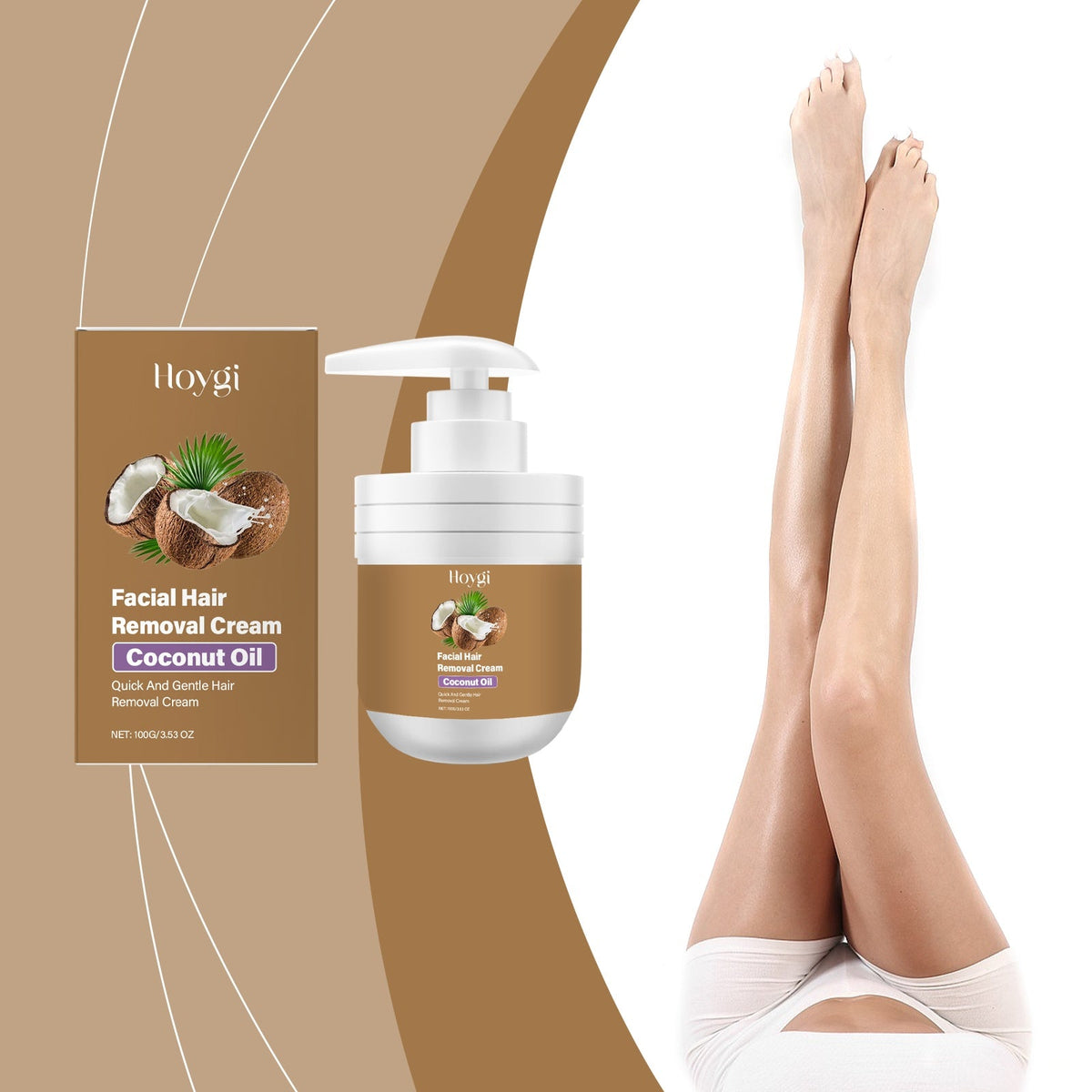 Coconut Gentle Facial Hair Removal Cream