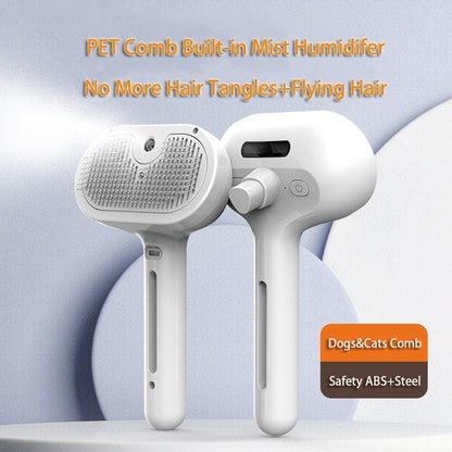 Pet Comb Self Cleaning Pets Hair Remover Brush For Dogs Grooming Tools Dematting Comb Built-in Mist Humidifier Pet Products - Renee Lane Company