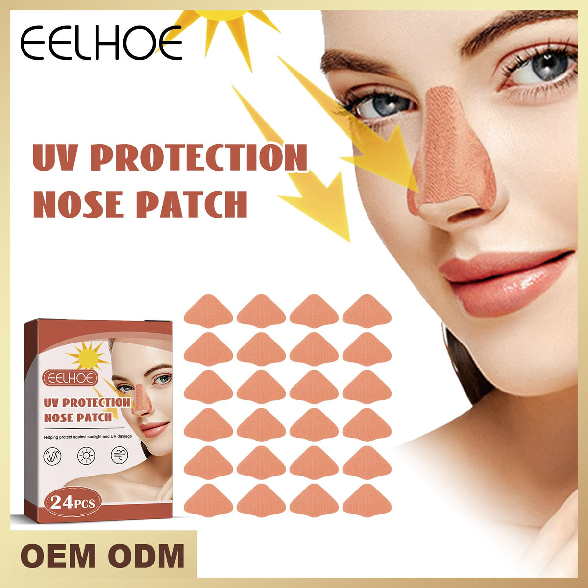 Sunscreen Orange Nose Patch 24pcs-box