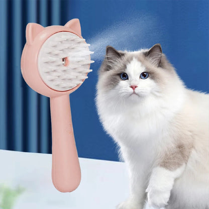 Hair Cleaning Brush With Mist Multifunctional Cat Grooming Brush Rechargeable Self Cleaning Slicker Brush For Pets Dogs & Catsb Pet Products - Renee Lane Company