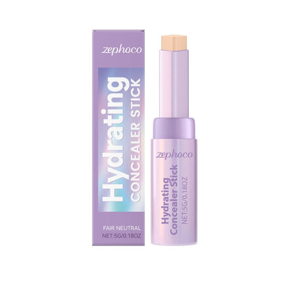 Hydrating concealer stick, ivory white fair neutral shade, with product box