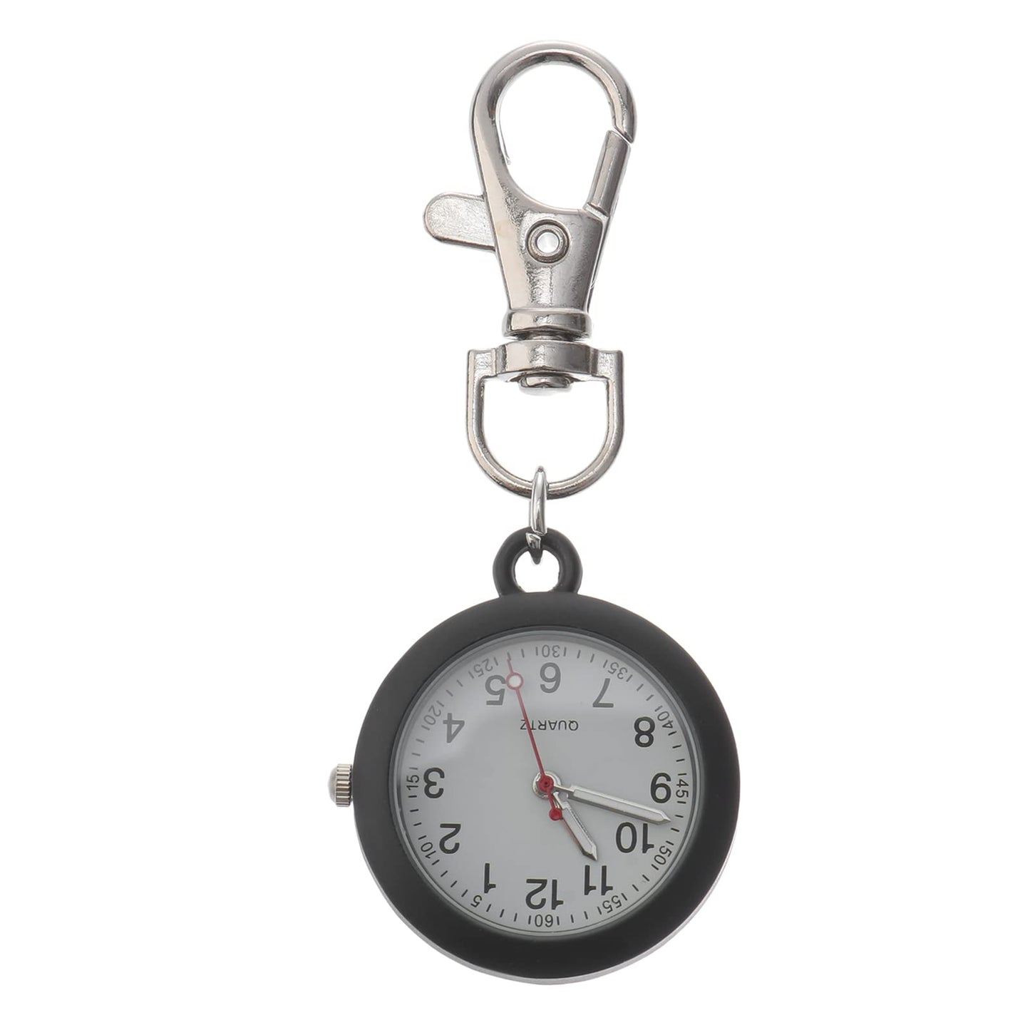 balacoo Clip On Pocket Watch - Nurses Watches for Women Portable Badge Watch Unisex Digital Watch Hanging Clip Watch for Nurses Doctors (Black) - Renee Lane Company