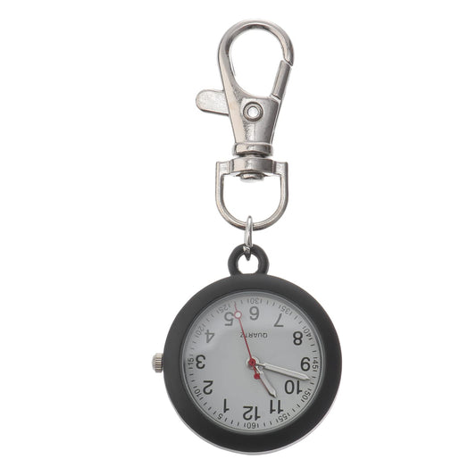 balacoo Clip On Pocket Watch - Nurses Watches for Women Portable Badge Watch Unisex Digital Watch Hanging Clip Watch for Nurses Doctors (Black) - Renee Lane Company
