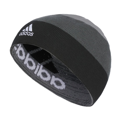 adidas Boys Kids Basic Beanie Grey-Clear Grey/Bright Royal Blue/Better Scarlet one_Size