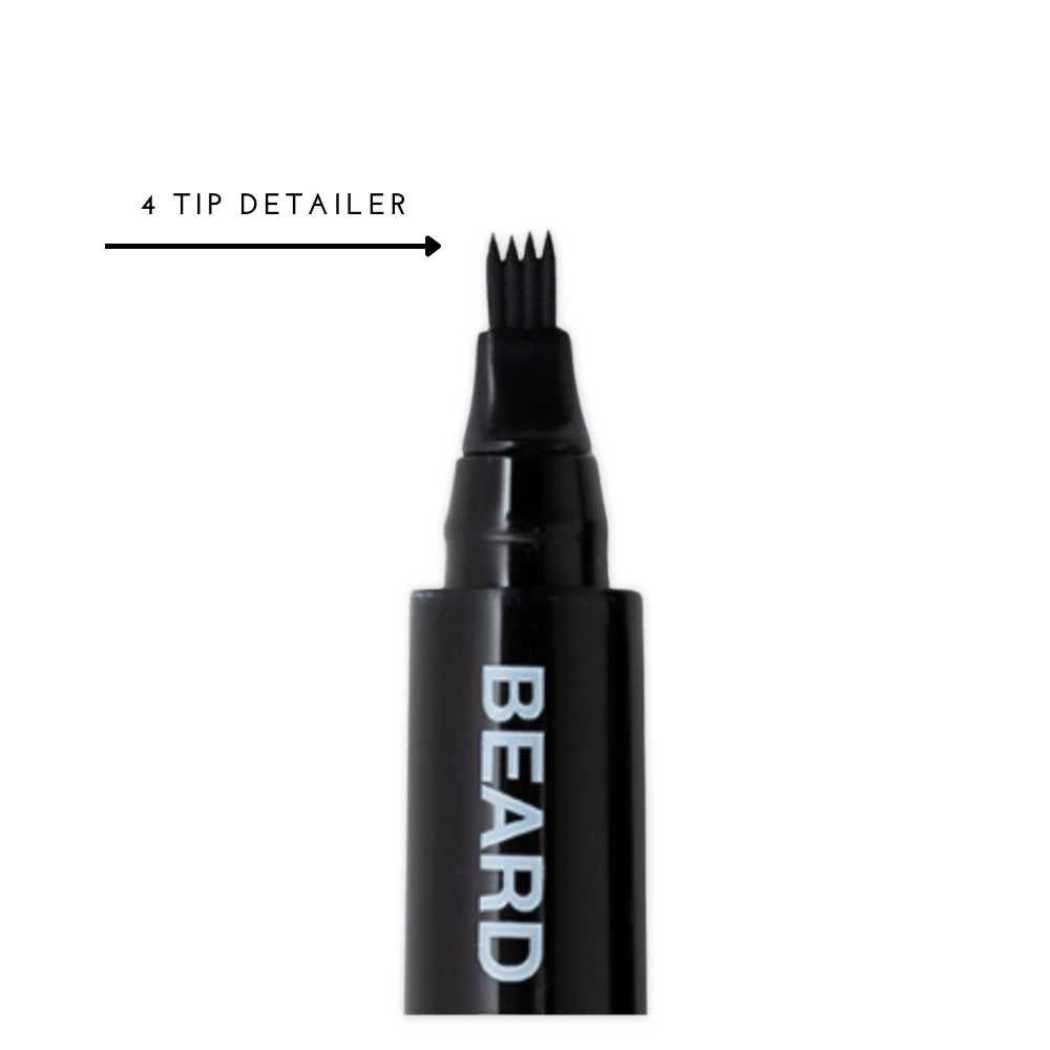 Beard filling pencil tip, black applicator with four prongs