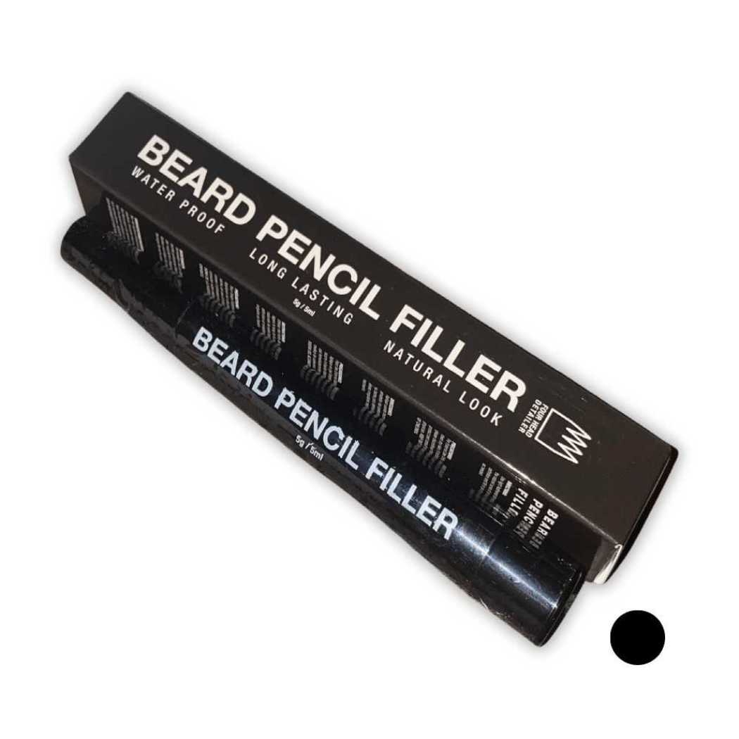 Beard filler pencil package with black color dot