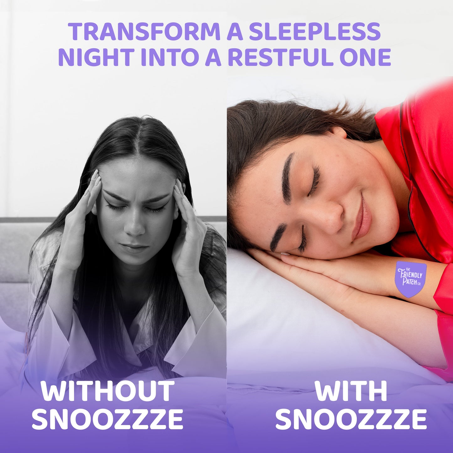 Snooze Sleep Patches: Melatonin, Ashwagandha & Magnesium - 28 Patches - Renee Lane Company