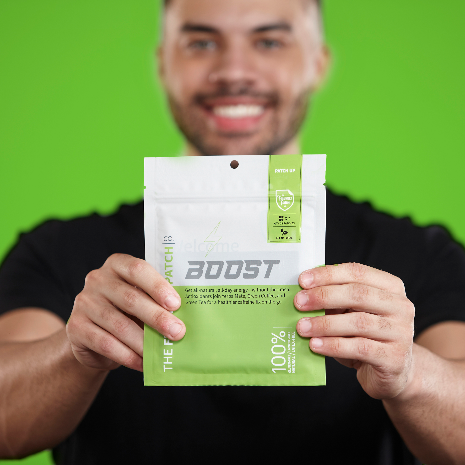 Boost Energy Patches: Caffeine, Guarana Green Tea Transdermal Energy - 28 Pack - Renee Lane Company