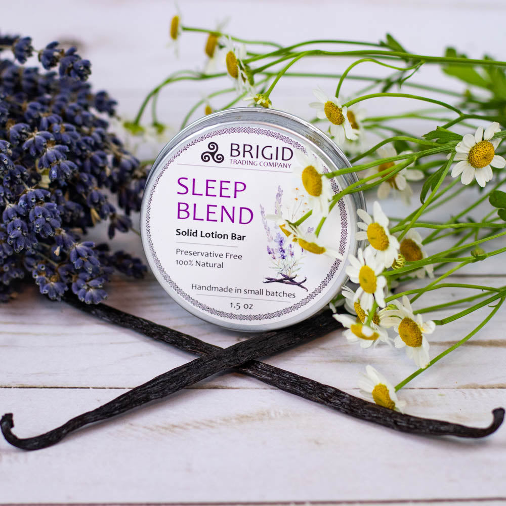 Solid lotion bar tin, Sleep Blend, preservative free, 1.5 oz