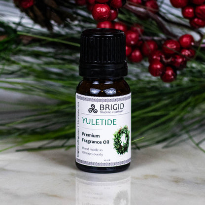 BRIGID YULETIDE premium fragrance oil bottle with black cap