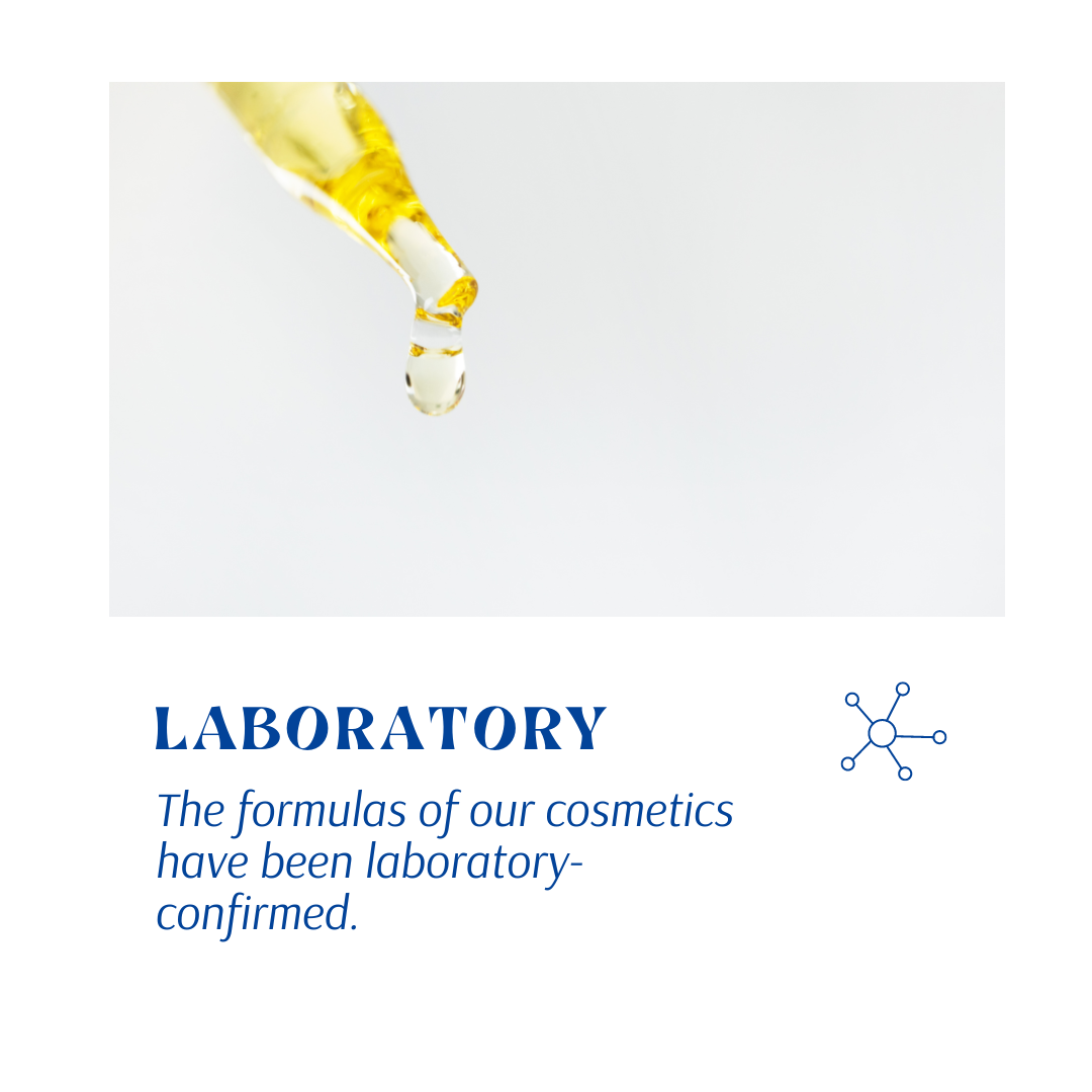 Facial vitamin C serum bottle with black dropper and a golden serum drop above