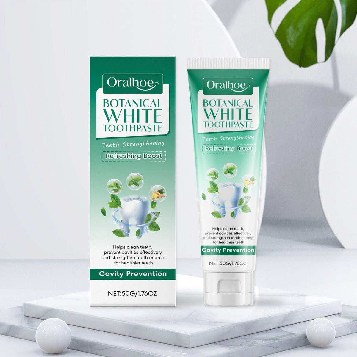 Plant Whitening Toothpaste 50g-box