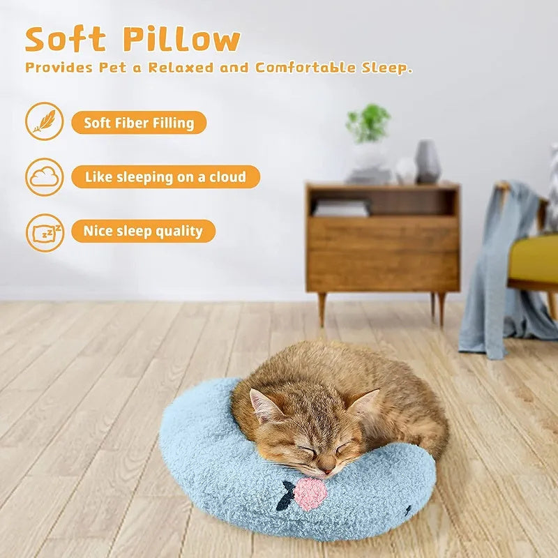 Little Pillow For Cats Fashion Neck Protector Deep Sleep Puppy U-Shaped Pillow Pets Pillow Kitten Headrest Dog Sleeping Pillow Pet Products - Renee Lane Company