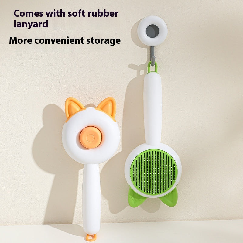 Pet Dog Brush Cat Comb Self Cleaning Pet Hair Remover Brush For Dogs Cats Grooming Tools Pets Dematting Comb Dogs Accessories Pet Products - Renee Lane Company