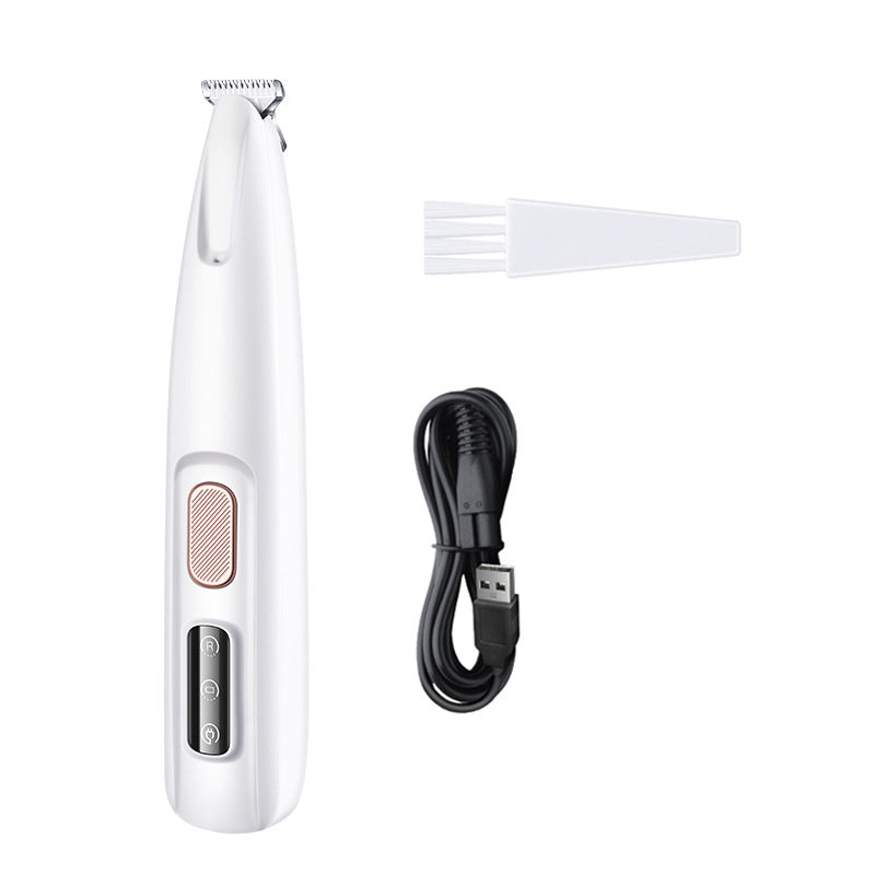 Pets Dog Paw Trimmer With LED Light Fully Waterproof Pet Hair Trimmer With LED Display Dog Clippers For Grooming Widen Blade - Renee Lane Company