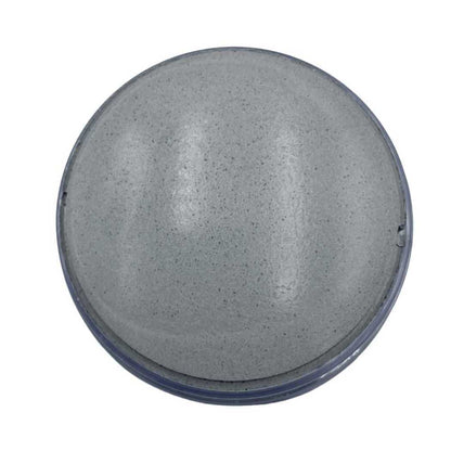 Round clay mask disc in dark gray