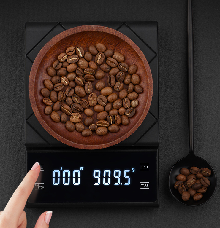 coffee timing scale. Weighing range of 3000g intelligent electronic scale kitchen baking scale quantity - Renee Lane Company