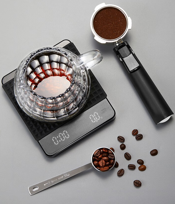 coffee timing scale. Weighing range of 3000g intelligent electronic scale kitchen baking scale quantity - Renee Lane Company