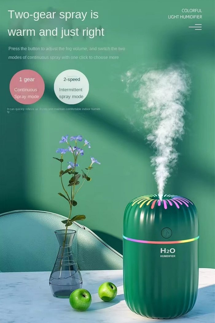 Colorful LED Mini Humidifier & Diffuser – Portable Aromatherapy