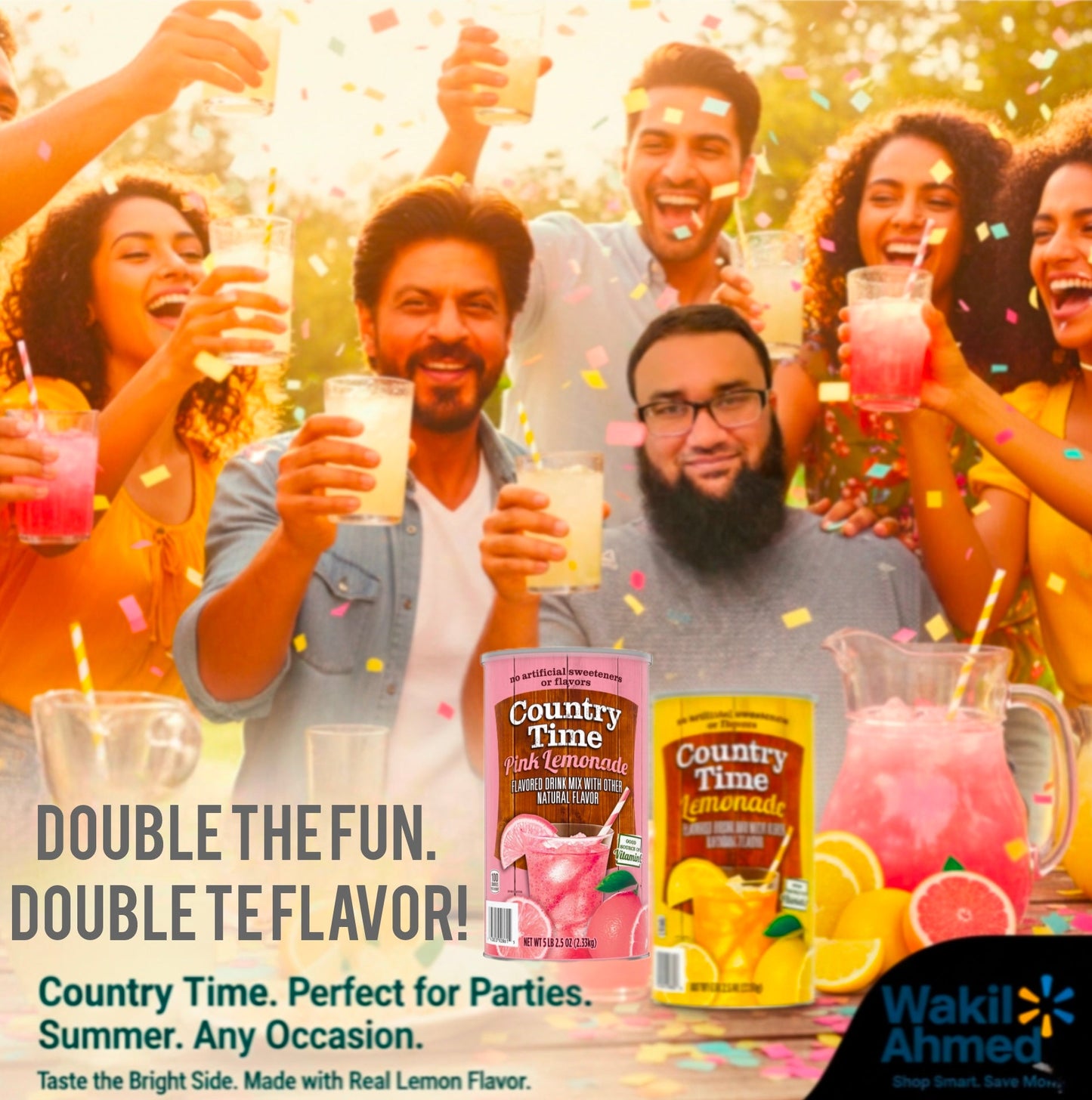 Country Time Lemonade & Pink Lemonade Mix  4-Pack 82.5 oz