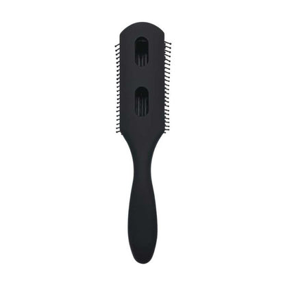 Black cushion hair brush with vented pad and pin bristles