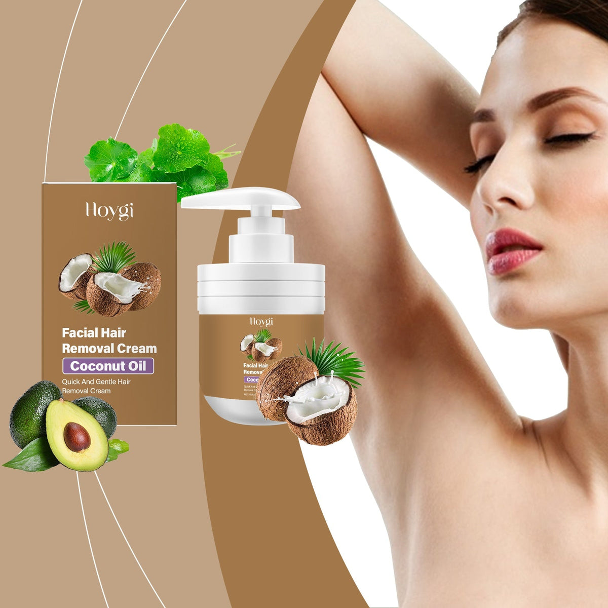 Coconut Gentle Facial Hair Removal Cream