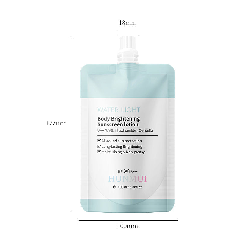 HUNMUI Water Glow Body Brightening Sunscreen Lotion