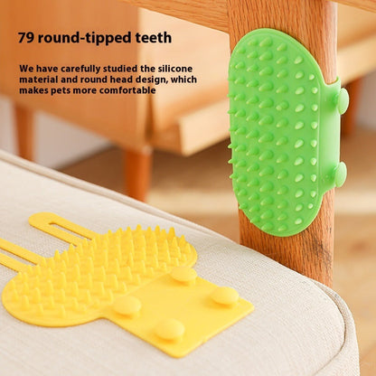 Pets Cat Hair Removal Massage Comb Cats Scratching Rubbing Brush Kitten Grooming Self Cleaning Wall Corner Cat Scratcher Combs Pet Products - Renee Lane Company
