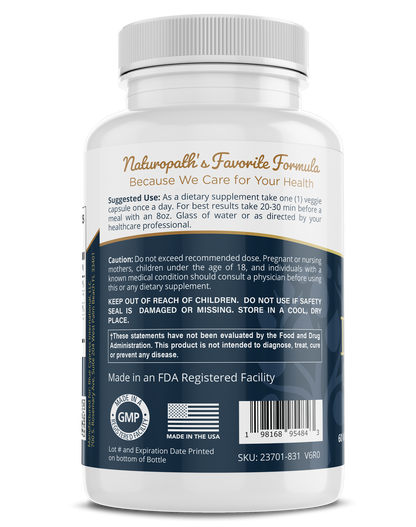 Vitamin D3 + K2 supplement bottle back label with warnings and barcode
