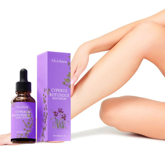 Post-hair removal repair serum dropper bottle and purple box, 60ml