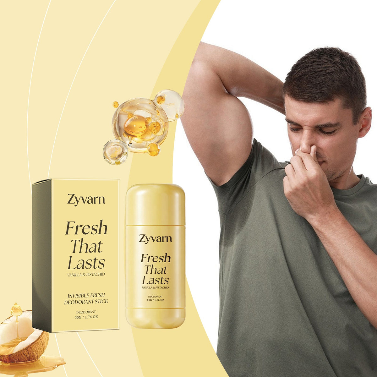 Zyvarn Invisible Deodorant Stick 50g