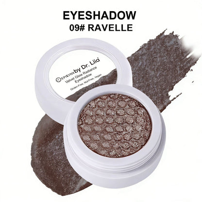 Shimmery dark brown eyeshadow in a pan, shade 09 Ravelle
