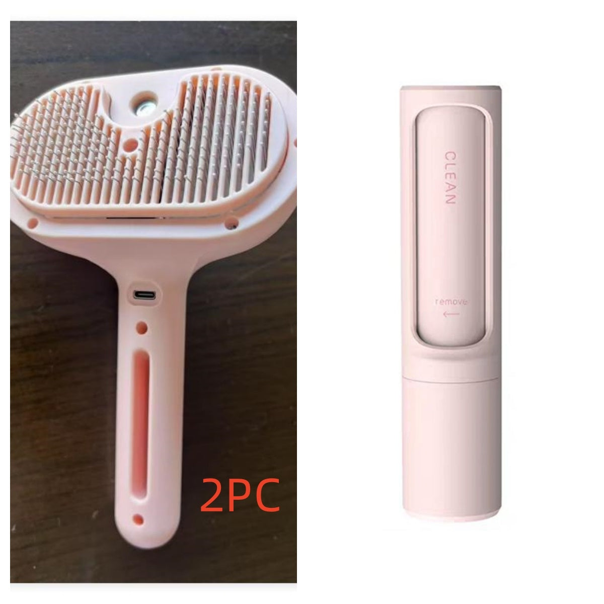 Pet Comb Self Cleaning Pets Hair Remover Brush For Dogs Grooming Tools Dematting Comb Built-in Mist Humidifier Pet Products - Renee Lane Company