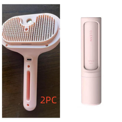 Pet Comb Self Cleaning Pets Hair Remover Brush For Dogs Grooming Tools Dematting Comb Built-in Mist Humidifier Pet Products - Renee Lane Company