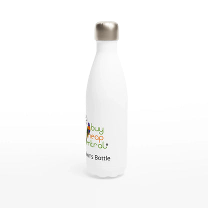 White 17oz Stainless Steel Water Bottle