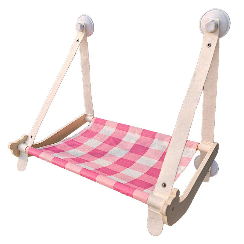 Durable Wooden Cats Hammock Pet Mat Comfortable Sun Seat Cats Beds Cat Climbing Frame Pets Accessories Cat Window Hammock Mats - Renee Lane Company