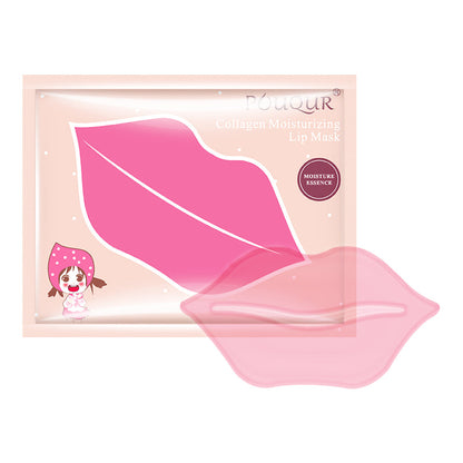 POuQuR Collagen Lip Mask Pink, Single Sheet