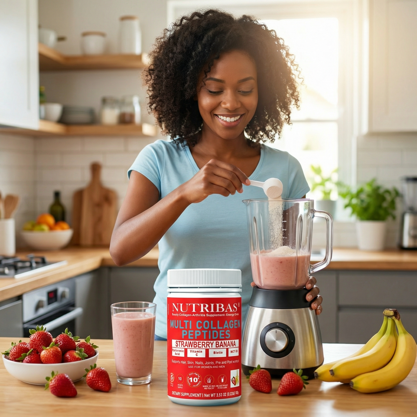 Hydrolyzed Multi Collagen Strawberry, 100 g
