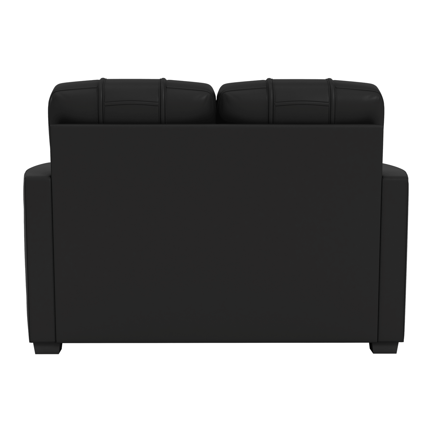 Silver Loveseat with Santa Claus Merry Christmas Logo