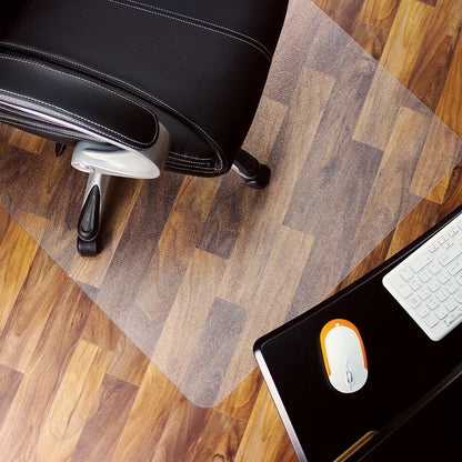 Direct Wicker Office Chair Mat for Hard Floor (30 "X 48" Rectangle), Transparent PVC Material