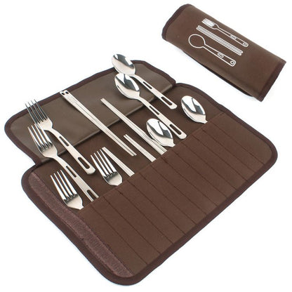 Outdoor Tableware Set Camping Barbecue Tableware Picnic Bag