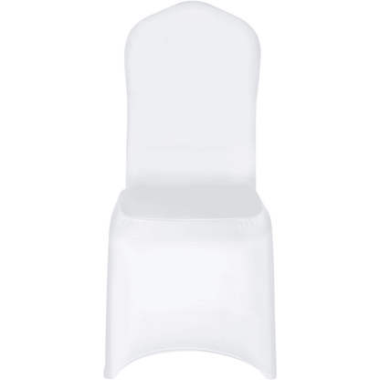 100PCS White Chair Covers Stretch Spandex Folding for Wedding Party Dining