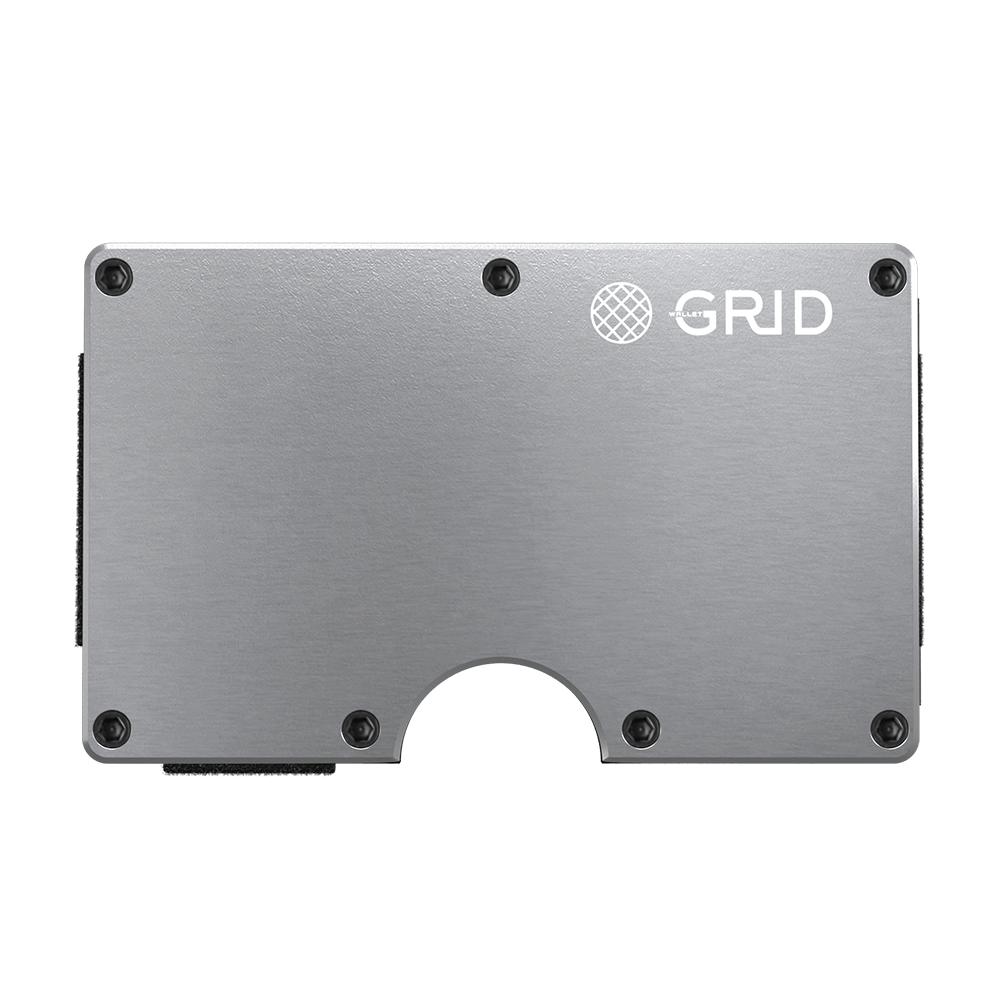 SILVER Aluminum Money Clip