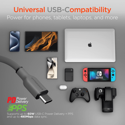 HyperGear Flexi PRO USB-C to USB-C Cable 6ft