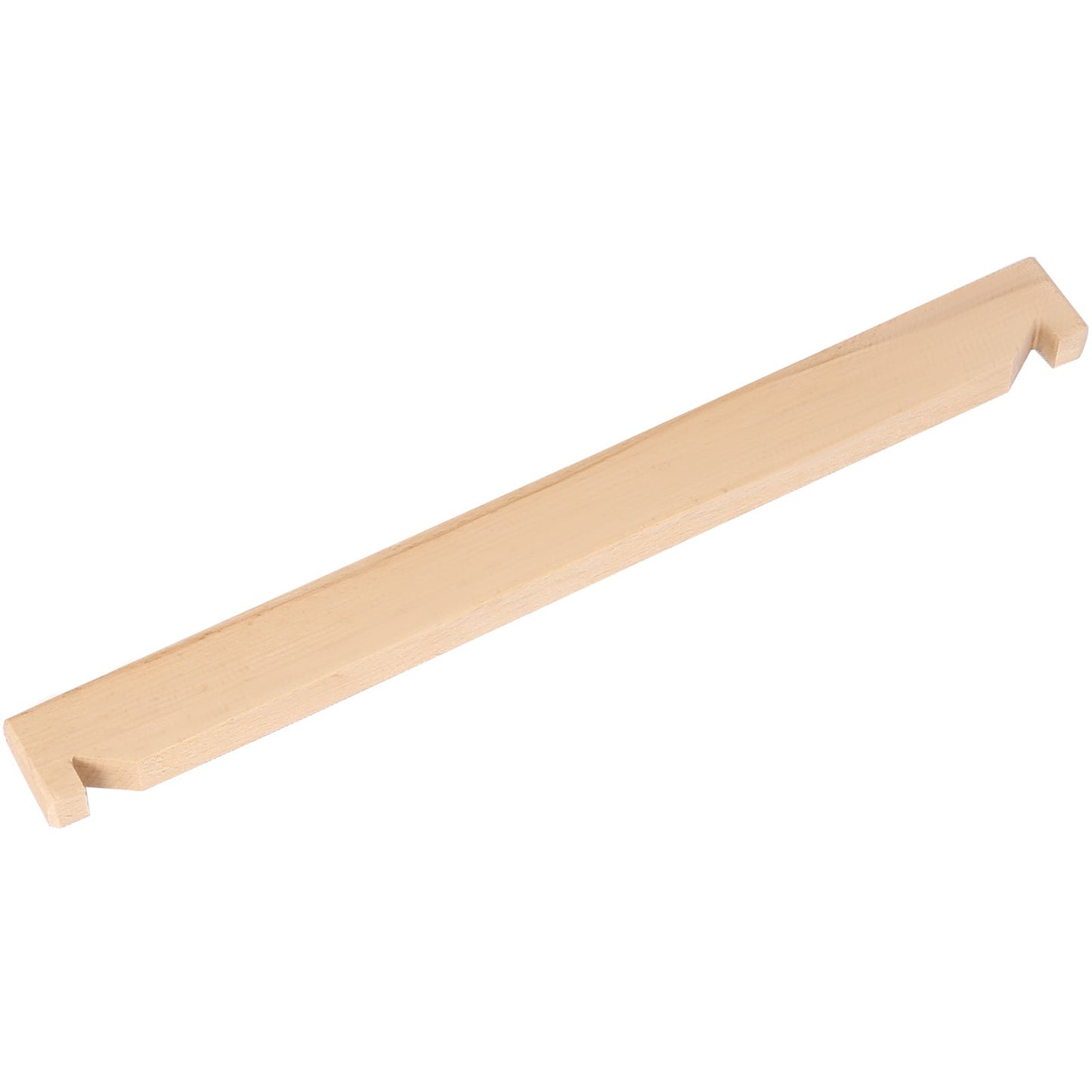 Wooden feed guide for manual juicer grinder with cutout grips
